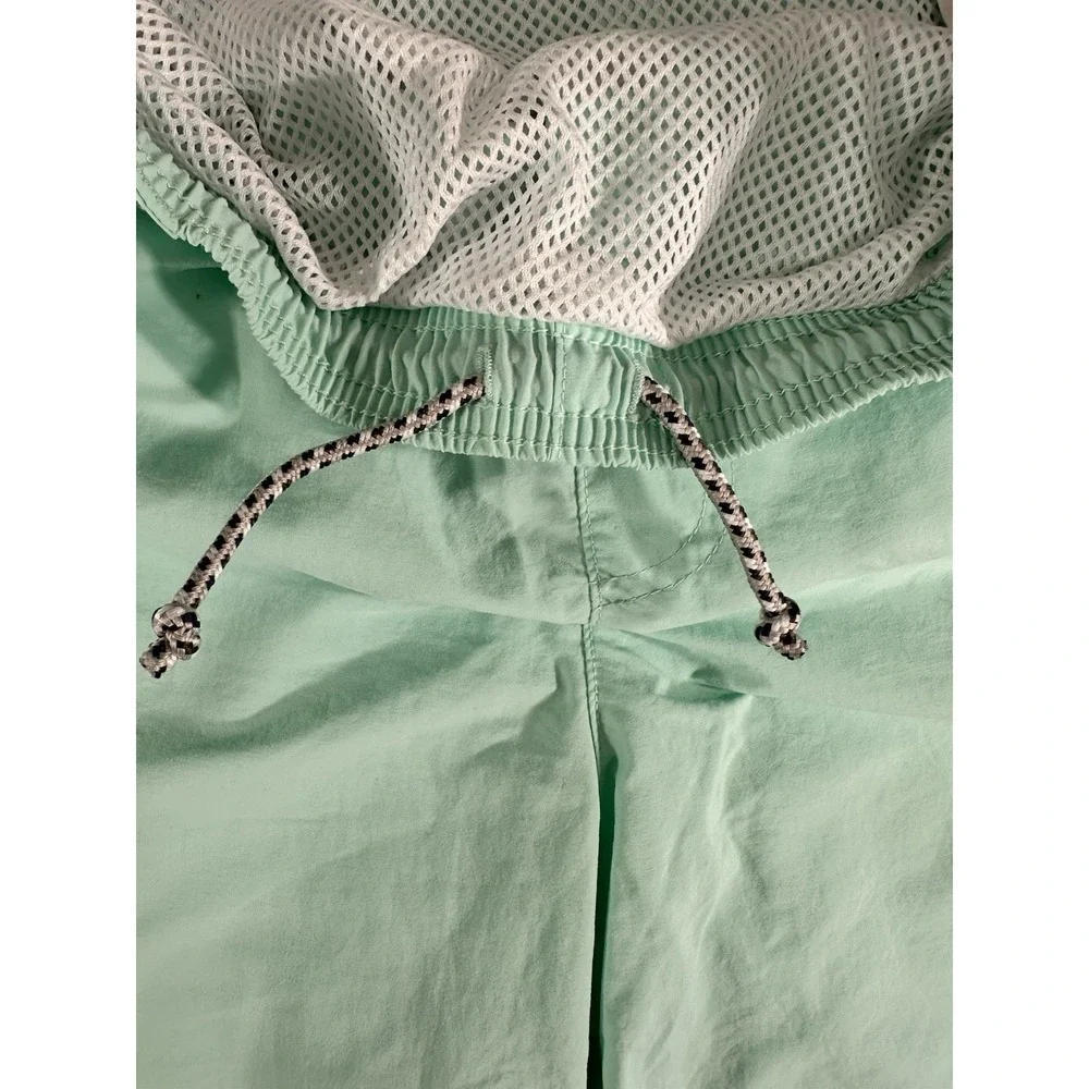 Columbia PFG Omni-Shade Men's Green Swim Shorts L Mesh Lined Drawstring Pocket